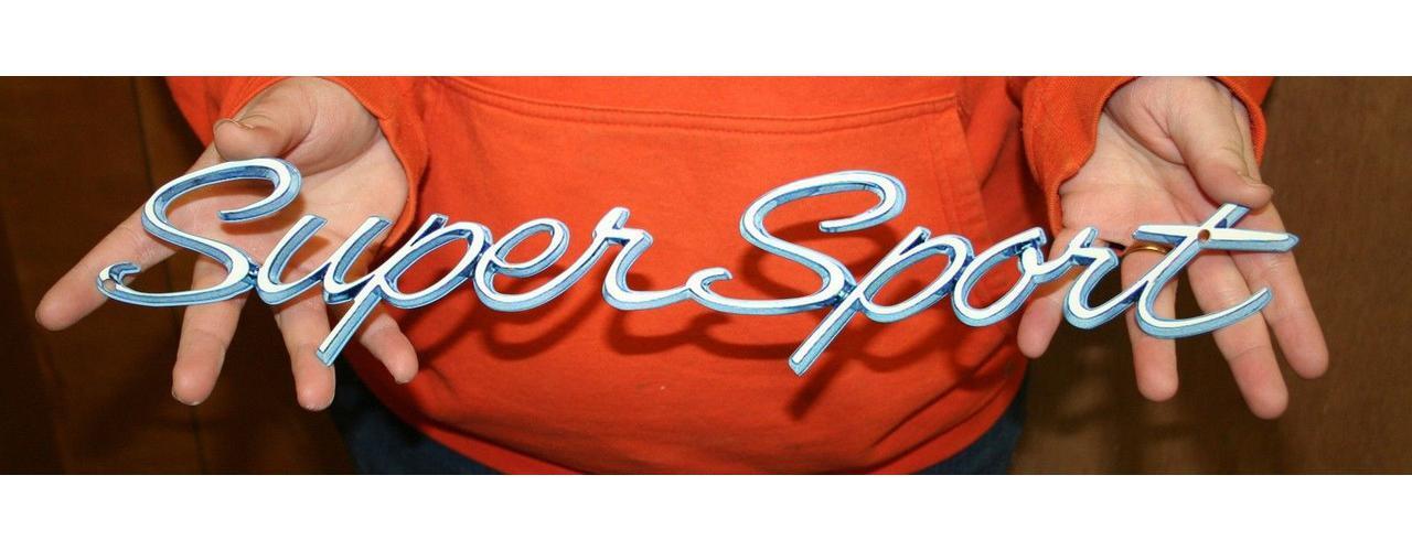 1965-1966 Chevy Impala SUPER SPORT Script Steel Sign gallery