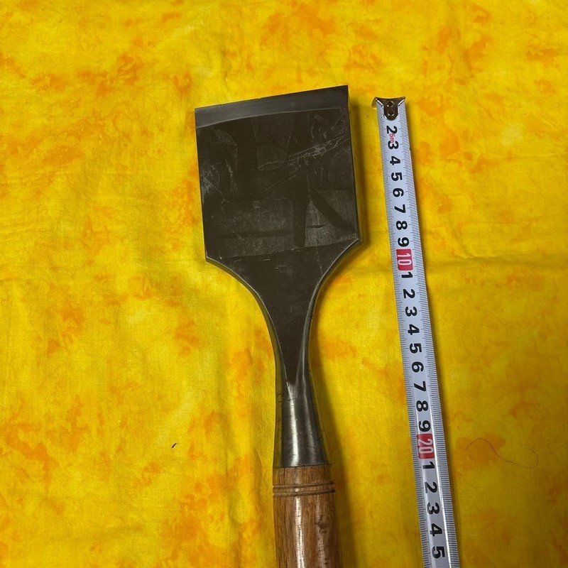Ice sculpting chisel, flat, 95mm, total length 77cm, extra large. gallery