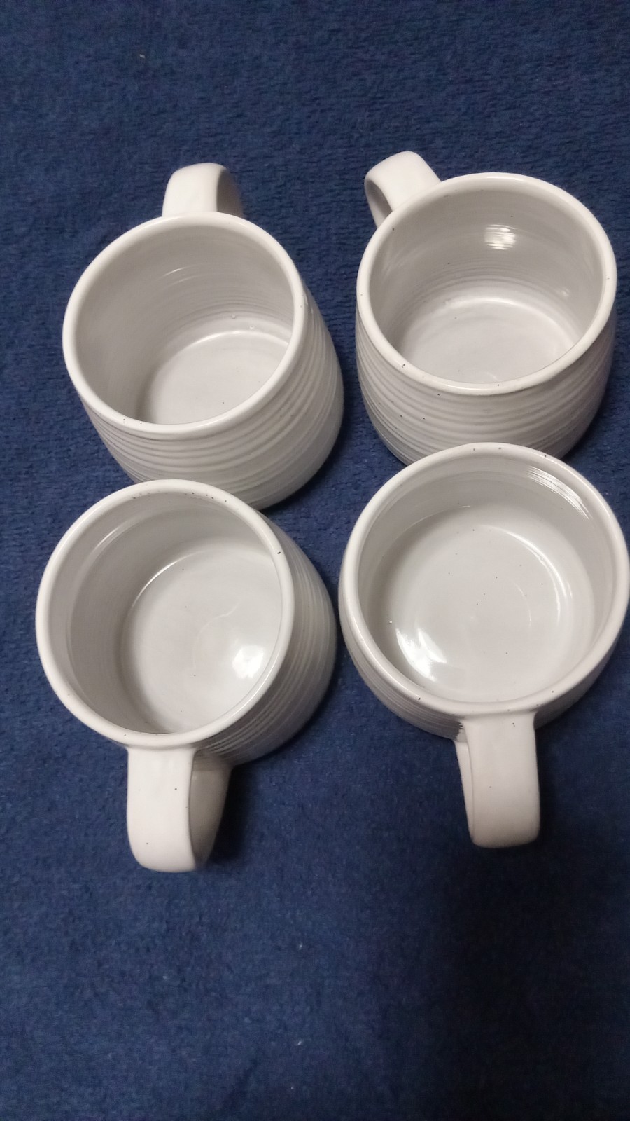 Better Homes & Gardens ABBOTT Ribbed Speckled Stoneware Mug 16 oz Set of 4 gallery