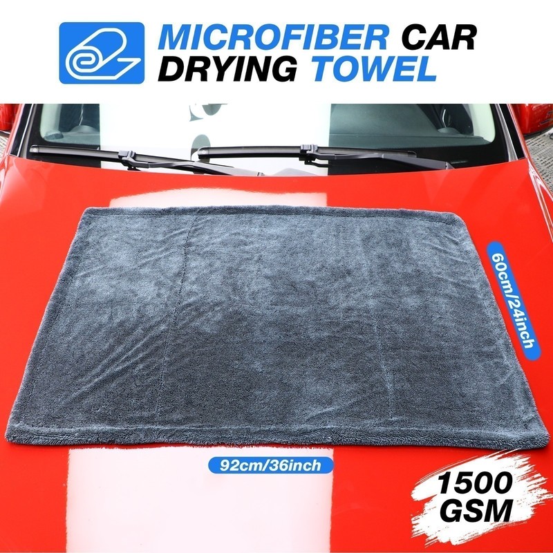 Super Absorbent Microfiber Car Drying Towel Twisted Loop 24'' x 36" 1500GSM gallery