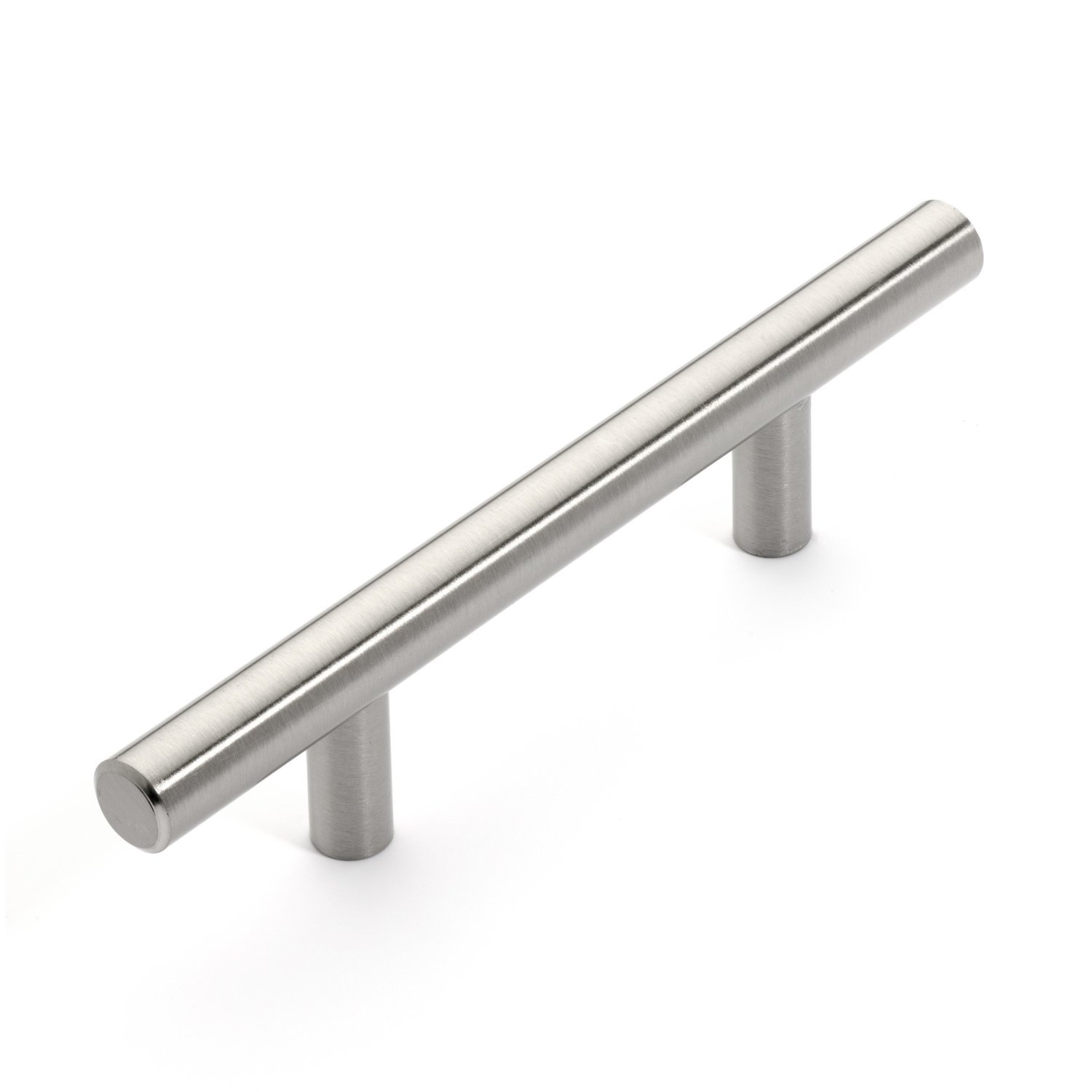 Satin Nickel Stainless Steel T Bar Pull 5-3/4" x 3" Center CC Cabinet Handle gallery