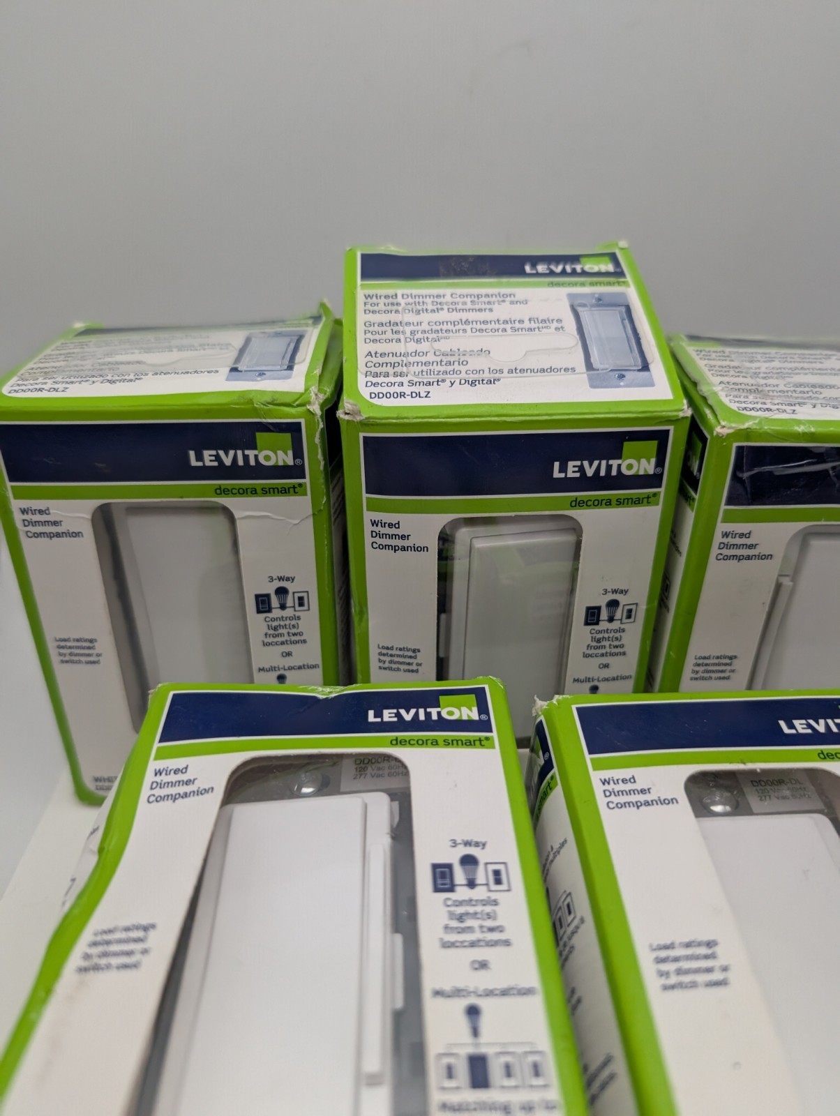 5x Leviton Auxiliary Switch Digital Decora Dimmer Remote DD00R-DLZ Scratch/Scuff gallery