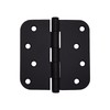 House Guard Hardware Matte Black 4" 5/8" Round Radius Door Hinges 4 inch gallery
