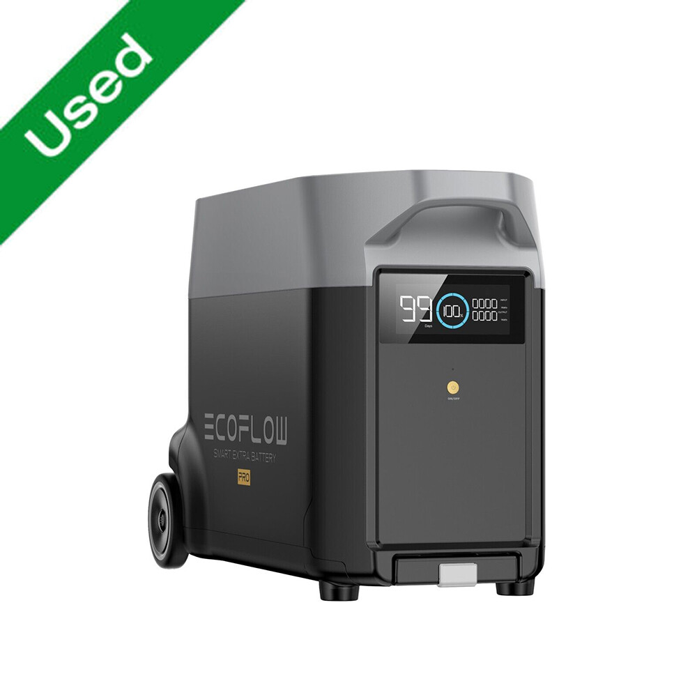 EcoFlow DELTA Pro Power Station Smart Extra Battery 3600Wh LiFePO4 Battery Used gallery