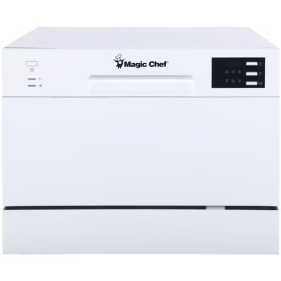 Magic Chef MCSCD6W5 Energy Star 6-Place Setting Countertop Dishwasher - White gallery
