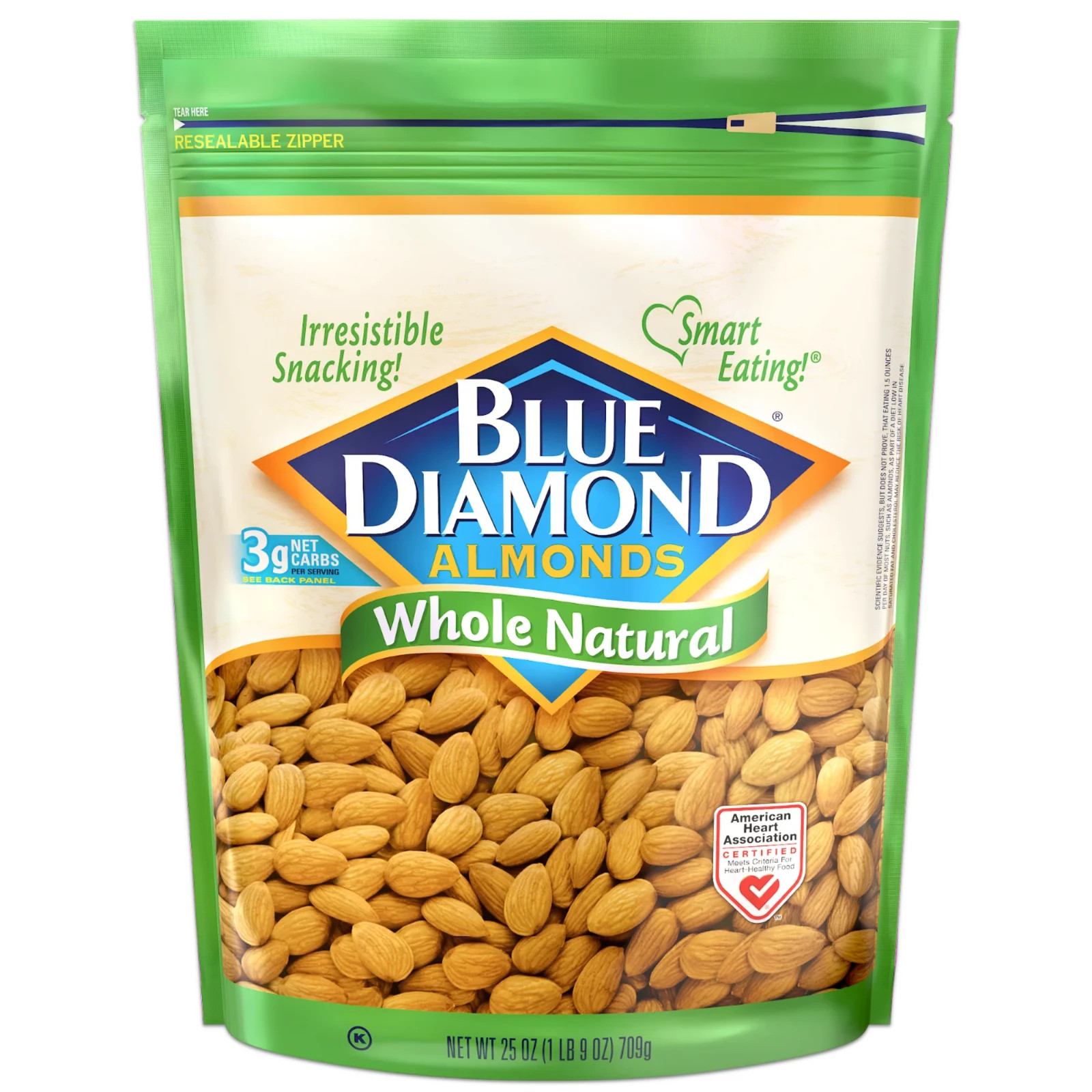 Blue Diamond Whole, Raw, Natural Almonds, 25 Oz gallery