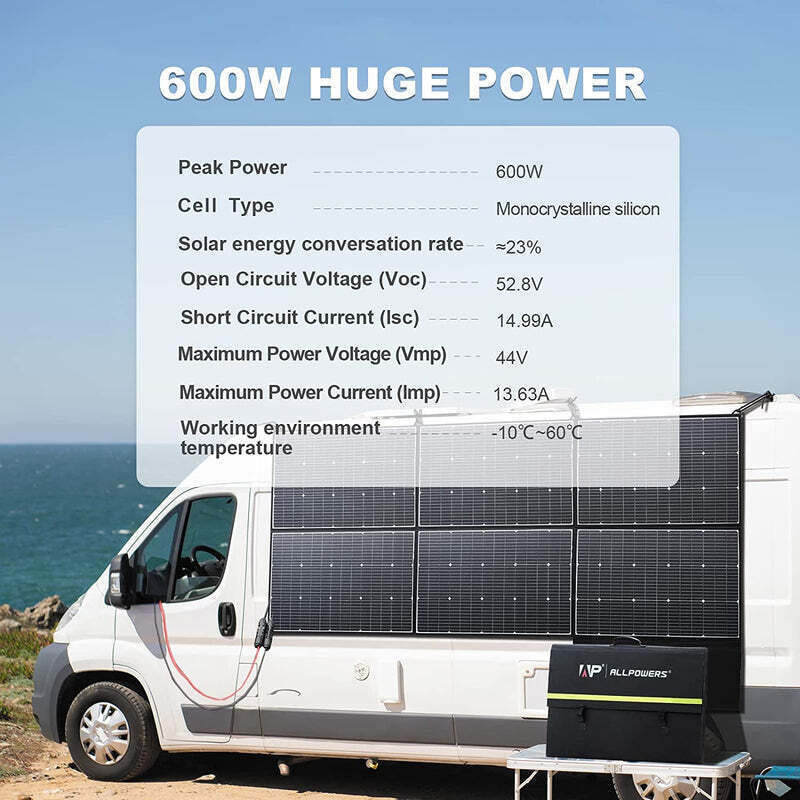 ALLPOWERS 600W SP039 Foldable Solar Panel Kit Charger for DELTA Pro , AC200P gallery