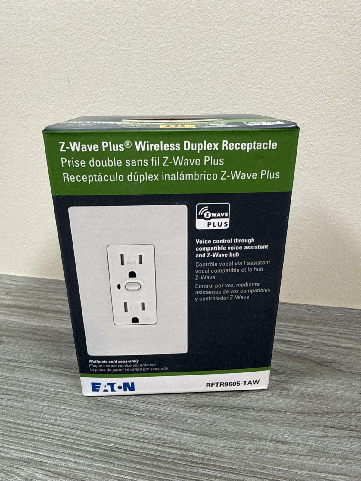 Eaton15A 125V Tamper Resistant Voice Control Z-Wave Smart Outlet RFTR9605-TAW(B) gallery