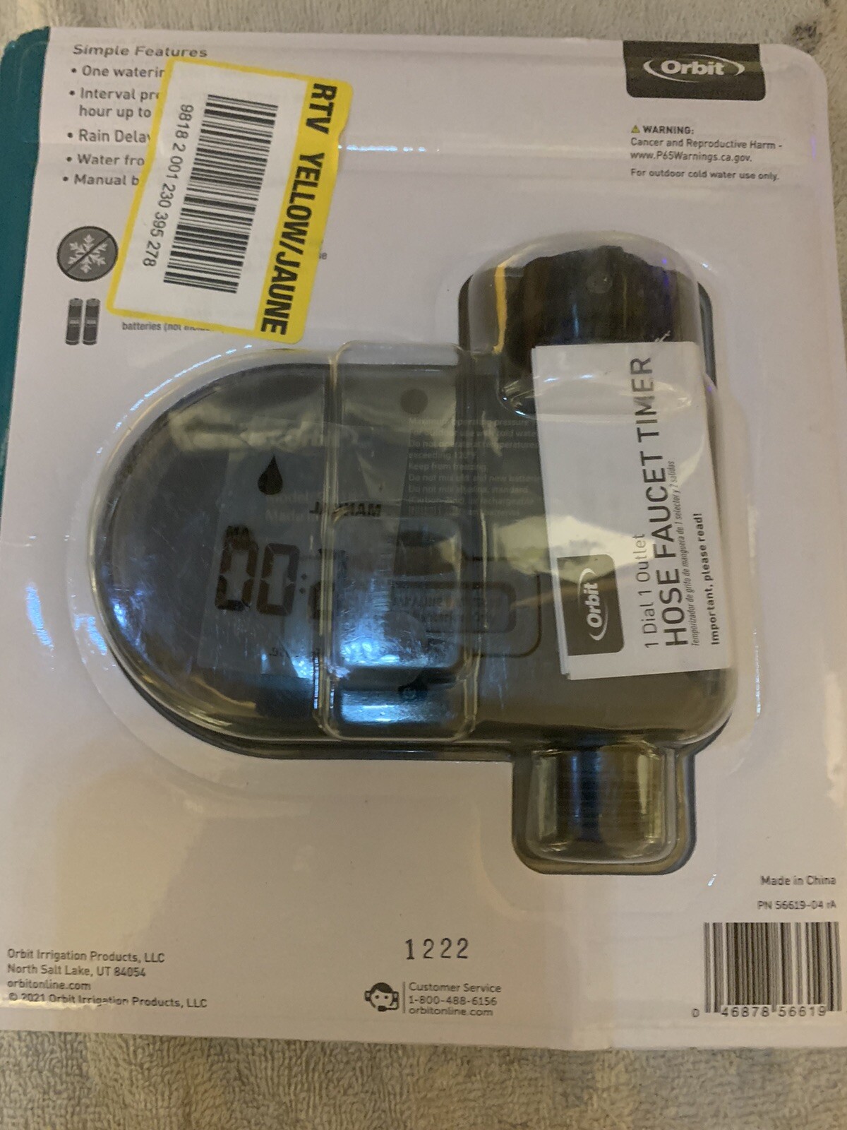 Orbit Faucet Timer (360 min. Max. Cycle) With Digital Display And Hose-End Timer gallery