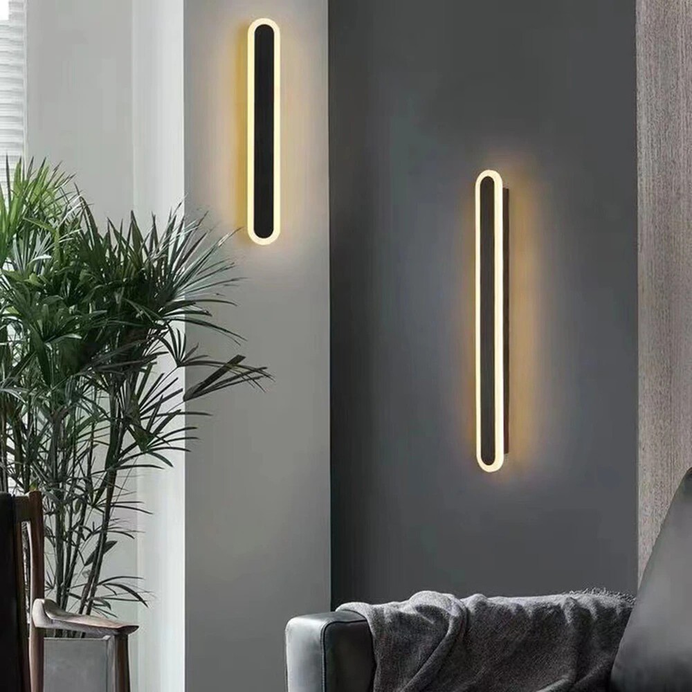 Minimalist LED Wall Sconce Light Linear Wall Lamp Outdoor Lighting Fixture Lamp