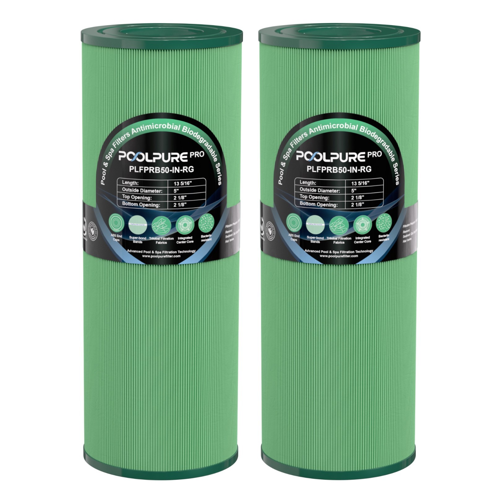 POOLPURE PRB50-IN Antimicrobial Hot Tub Filter, Compatible with Pleatco PRB50IN gallery