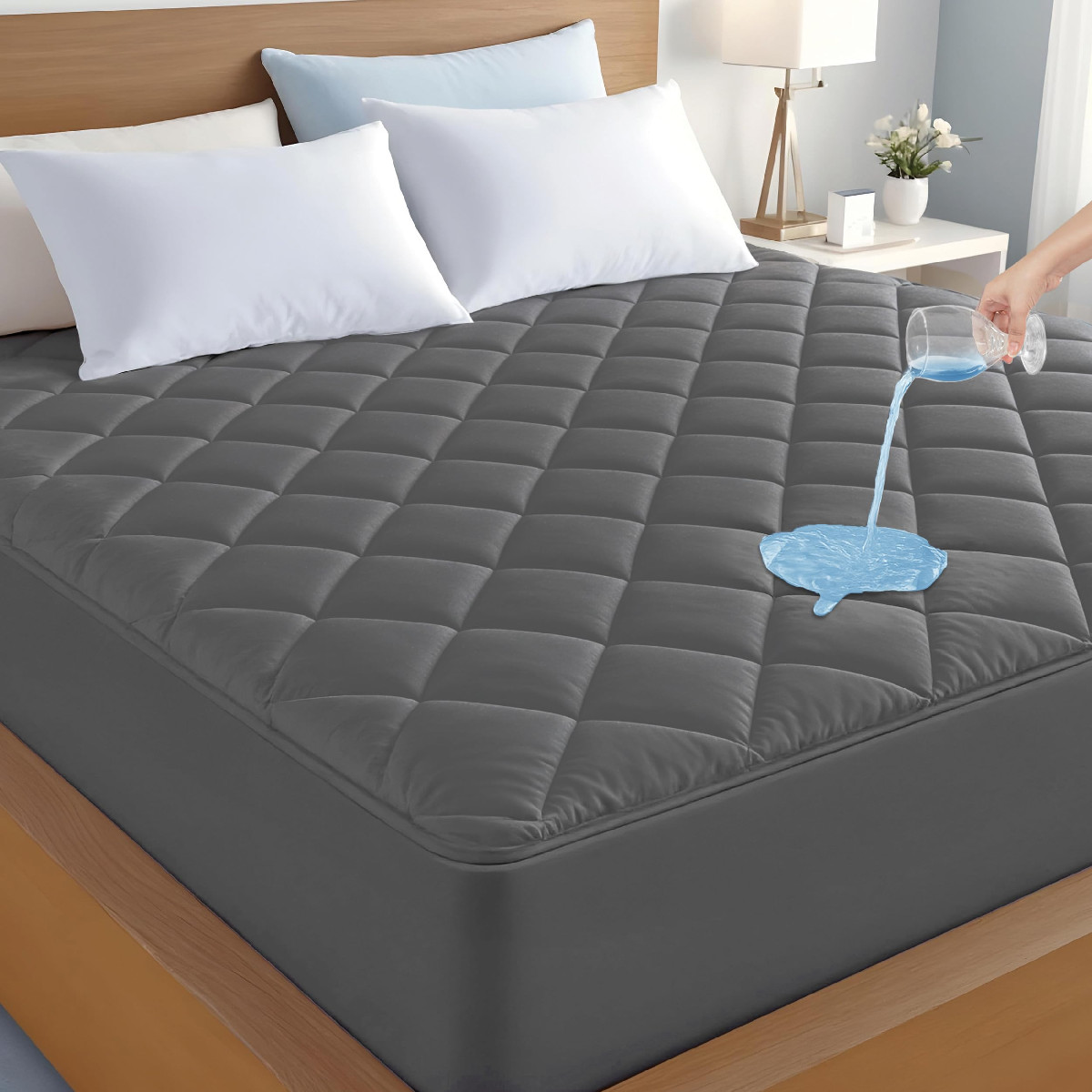 Ldc Lux Decor Collection Lux Dcor Full Size Mattress Pad - Quilted Elastic gallery