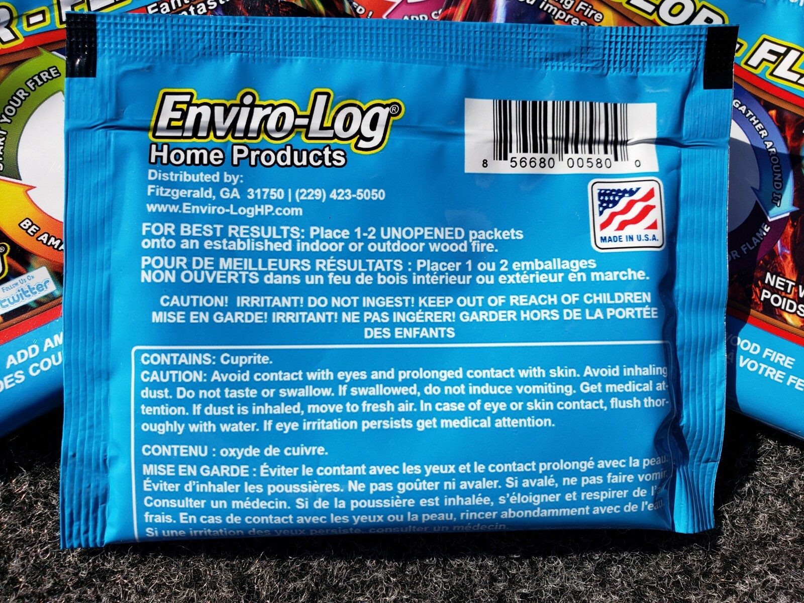 4 PACK Enviro Log Color Flame Fire Magical Colored Colorful Flames Color Changes gallery