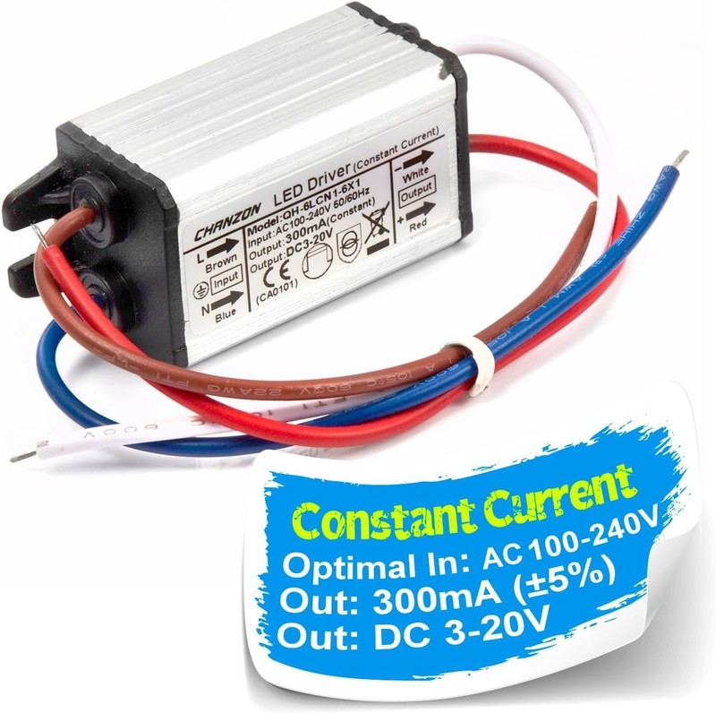 LED Driver 300mA Constant Current Output 3V-20V 85-277V AC-DC 1-6 x1W 1W 2W 3... gallery