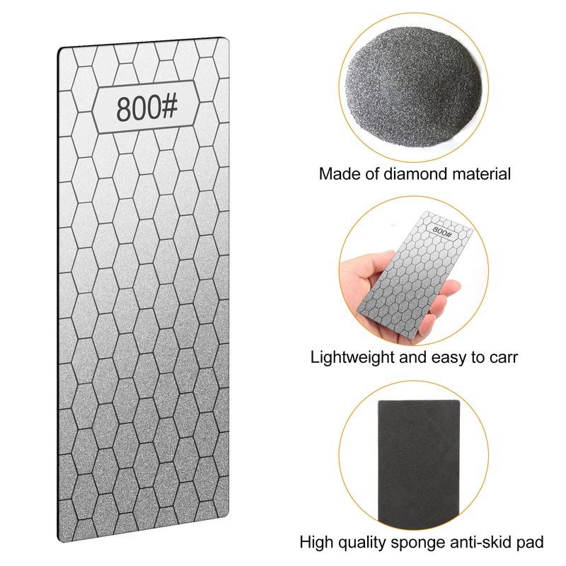 5pcs Diamond Grinding Sharpening Plate 200-1200 Grit Whetstone Stone for Knife gallery