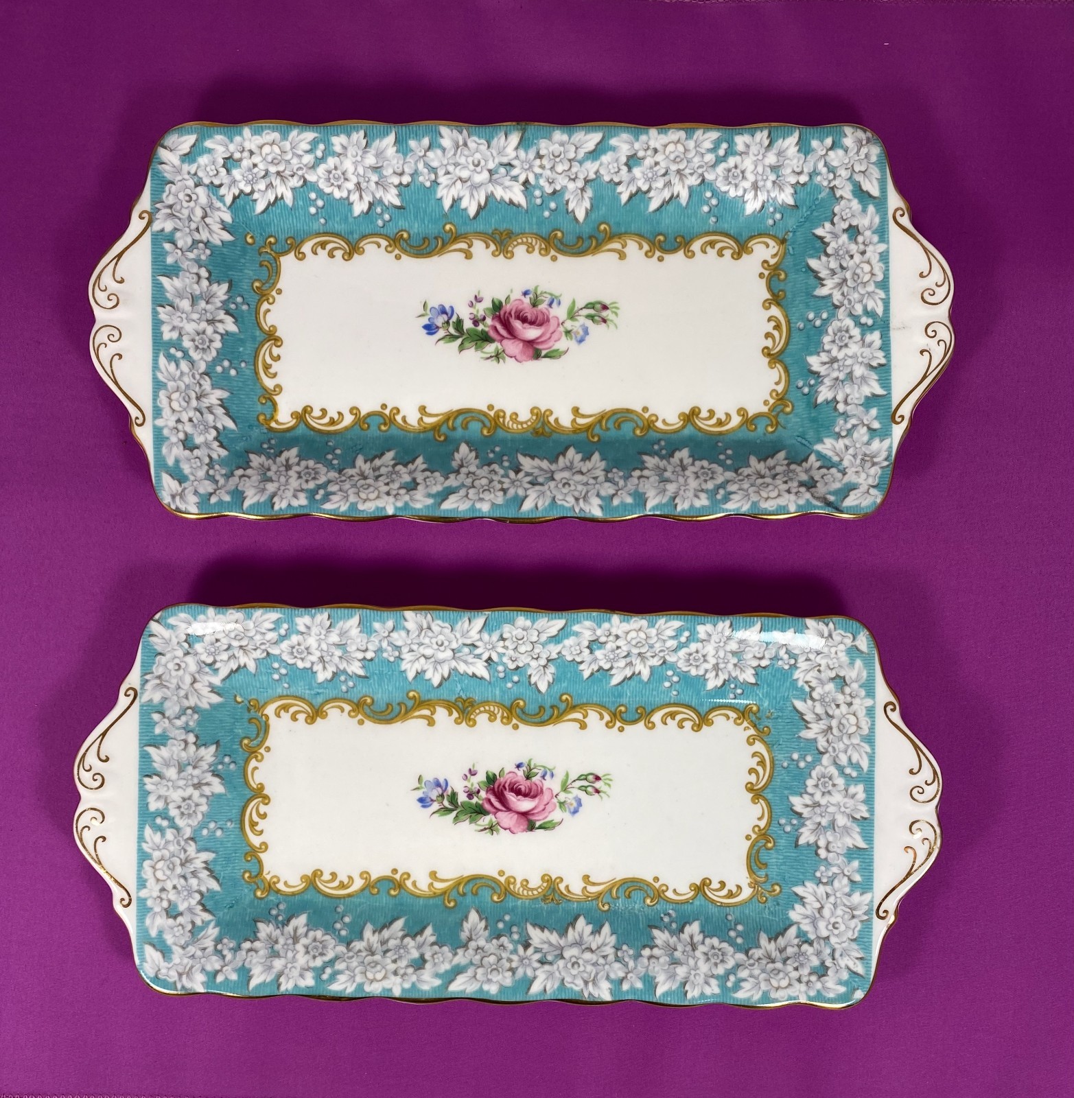 Royal Albert Enchantment Cake / Sandwich Plate 11.5" By 6.5". (Pack of 2) gallery