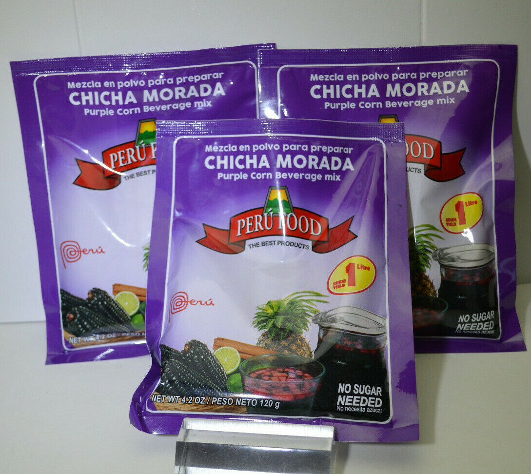 Peru Food Chicha Morada Peruvian Purple Corn Drink Mix 120g/ 4.2oz gallery
