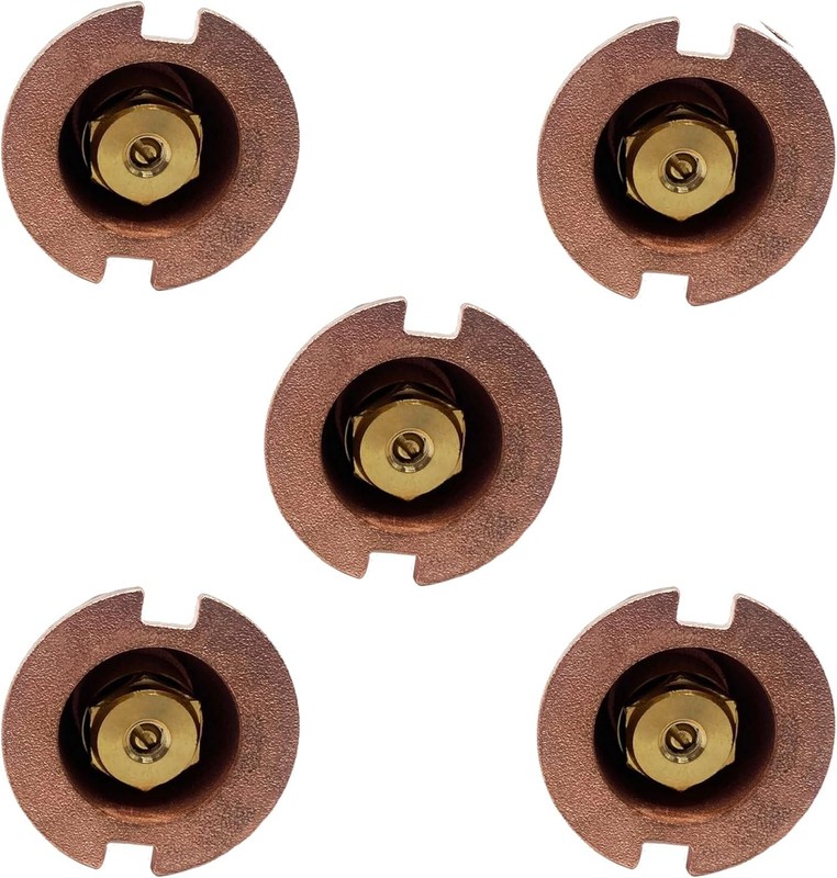 Efficient Brass Pop-Up Sprinkler Set - 5 Adjustable Heads for Optimal Irrigation gallery