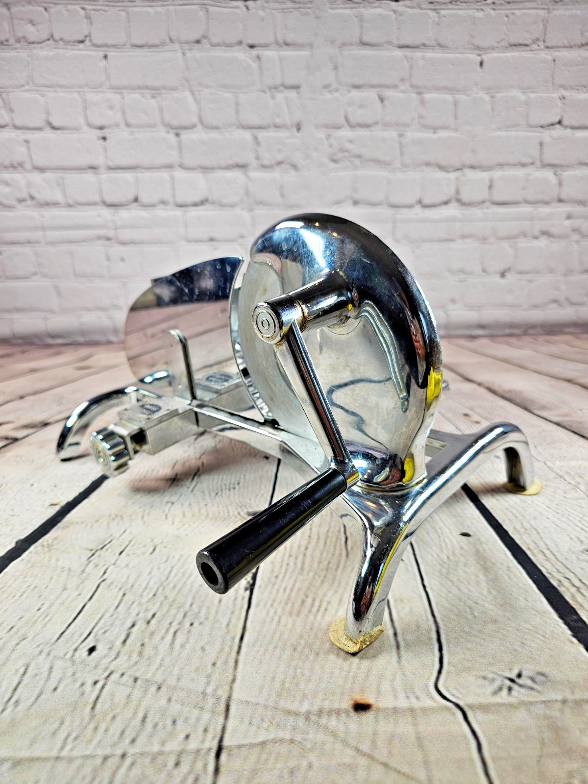 VTG 1940's Magic Hostess Manual Bread Meat Slicer Hand Crank USA Adjustable gallery