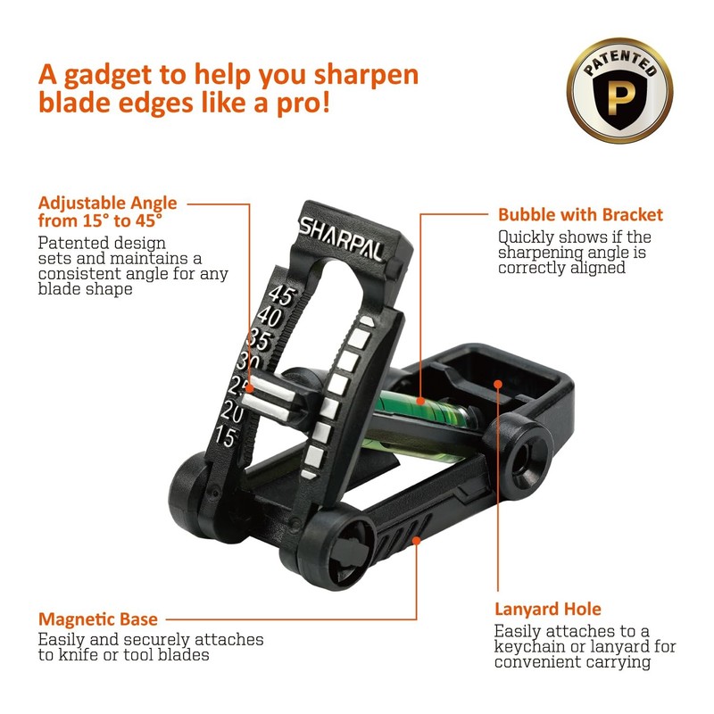 SHARPAL 194H Whetstone Knife Blade Sharpener Sharpening Stone Angle Guide, gallery