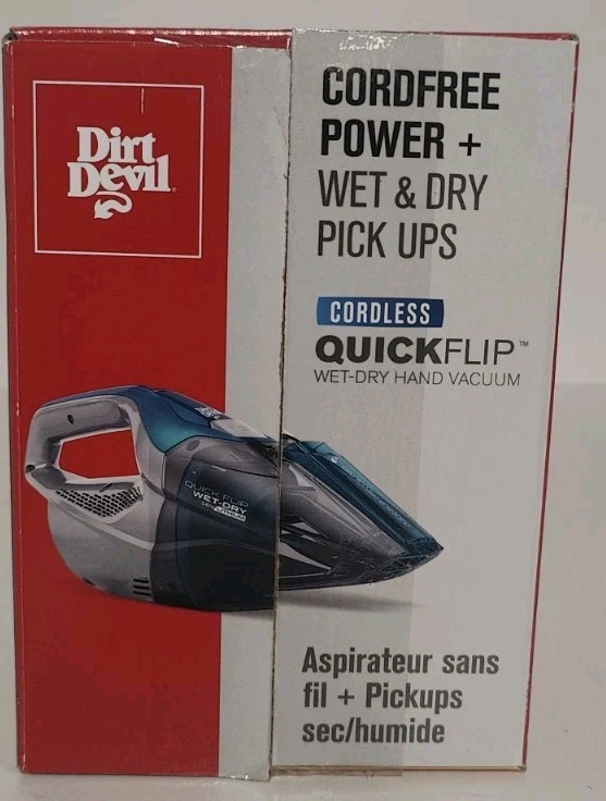 Dirt Devil QuickFlip Wet Dry Cordless Vacuum Cleaner - Blue - BD30225V New !!! gallery