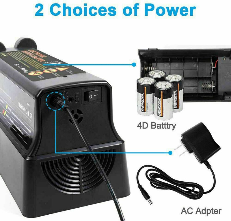 Electronic Rat Trap Mice Mouse Killer Pest Victor Control Electric Rodent Zapper gallery