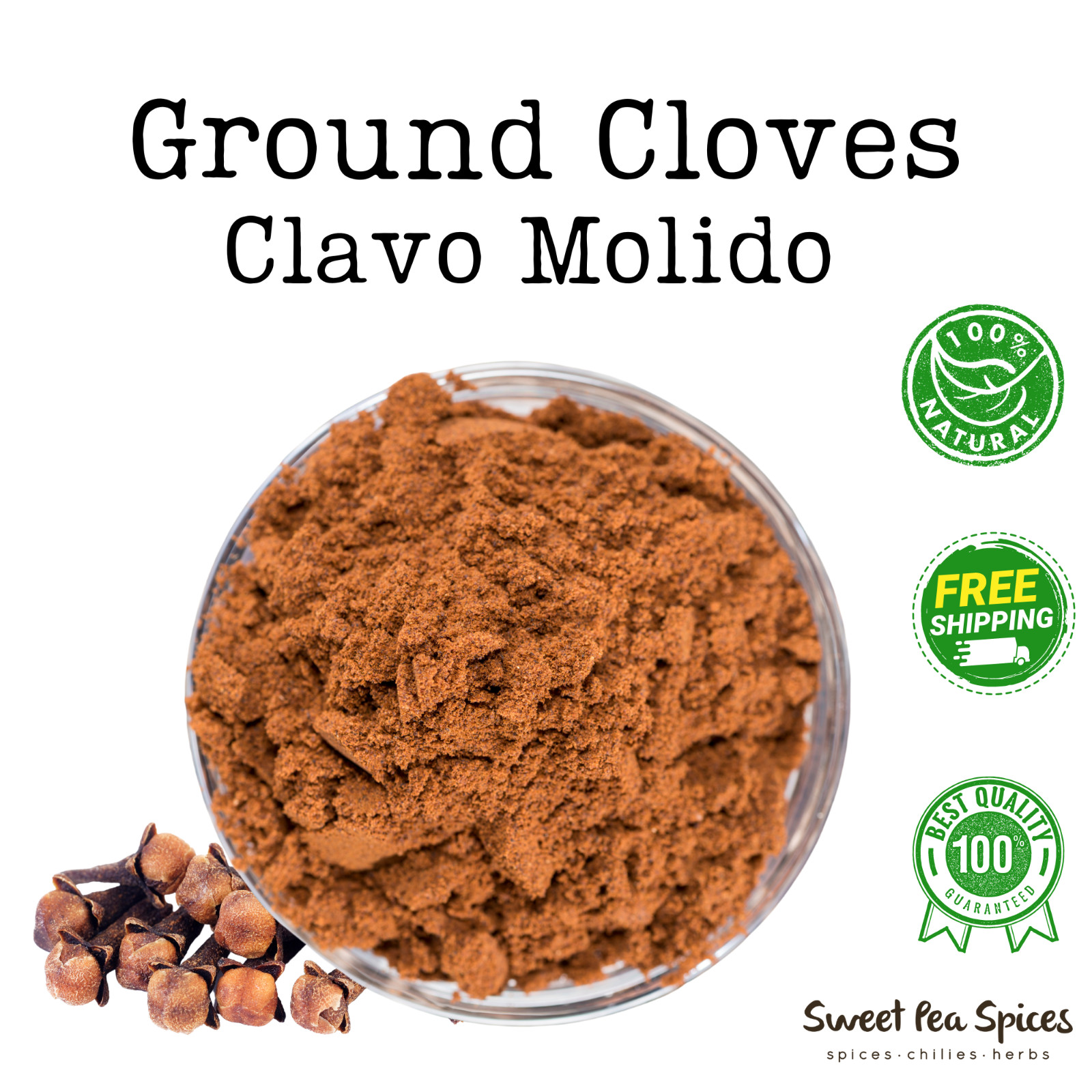 Organic Ground Cloves - All Sizes - Clavo Molido -Todos los tamaños - Non-GMO gallery