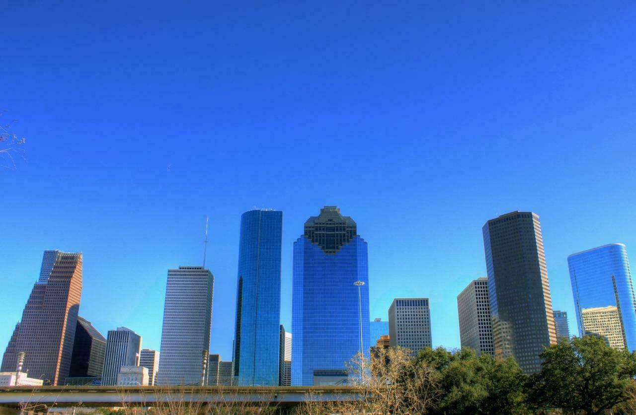 HOUSTON TEXAS SKYLINE GLOSSY POSTER PICTURE PHOTO BANNER PRINT city view tx 5924 gallery