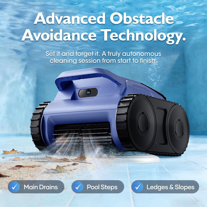 [2026 Release] Automatic Robotic Pool Vacuum for Inground & above Ground Pools, gallery