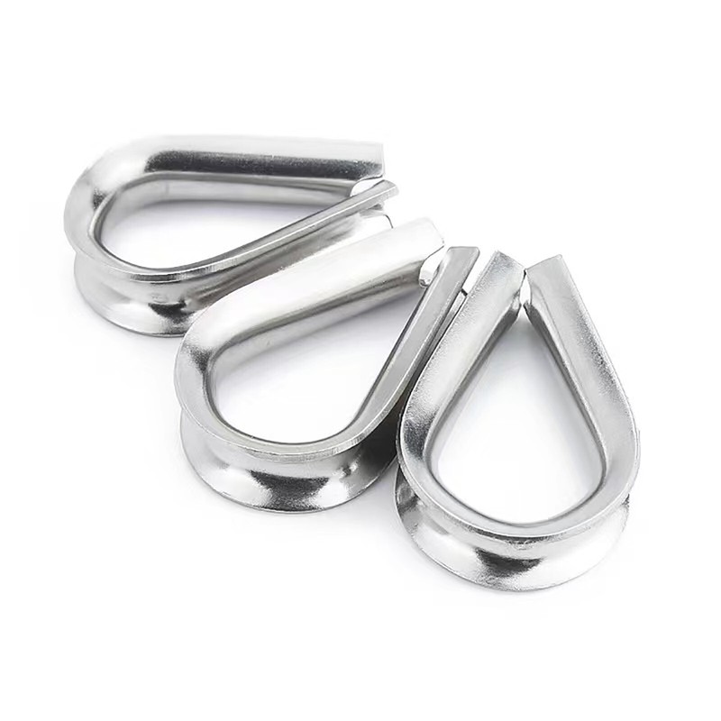 GALVANISED THIMBLE THIMBLES WIRE CABLE ROPE CABLE CLIPS CLAMPS 1mm - 28mm gallery