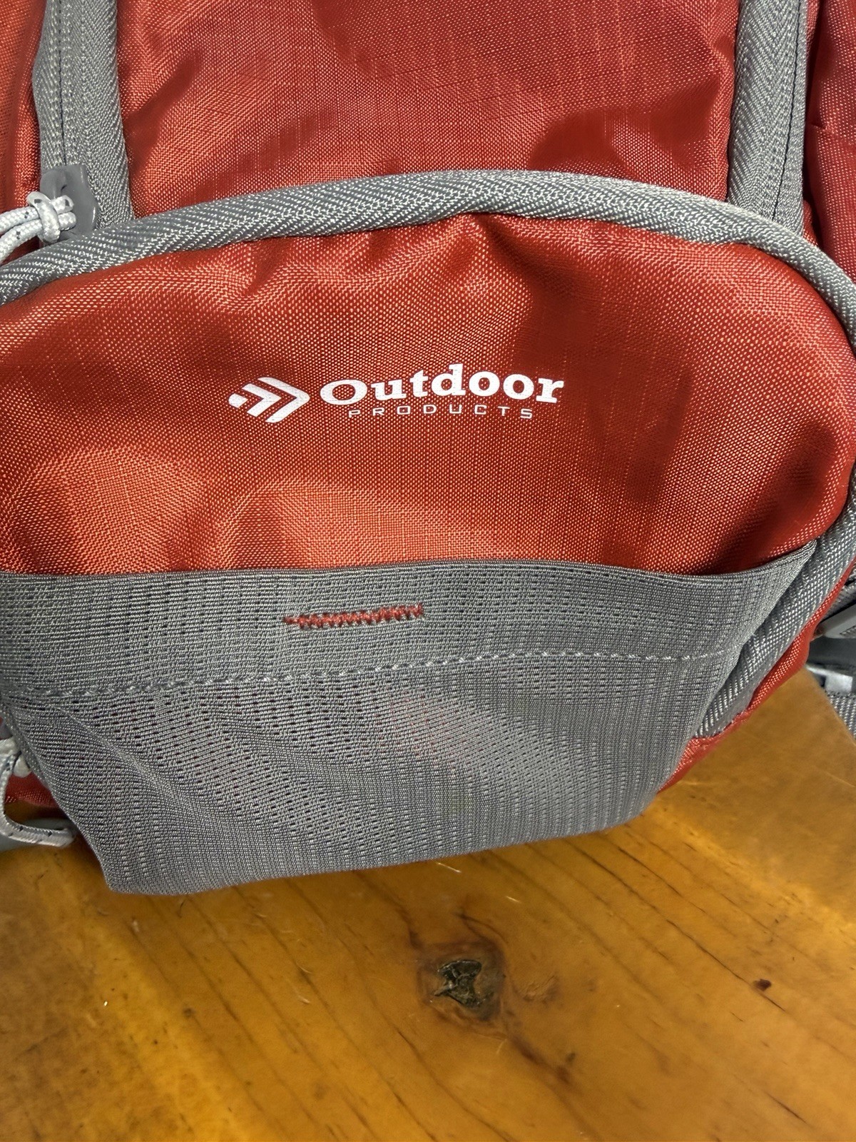 Outdoor Products Red & Gray Compact Backpack Sling Daypack Adjustable Strap 2