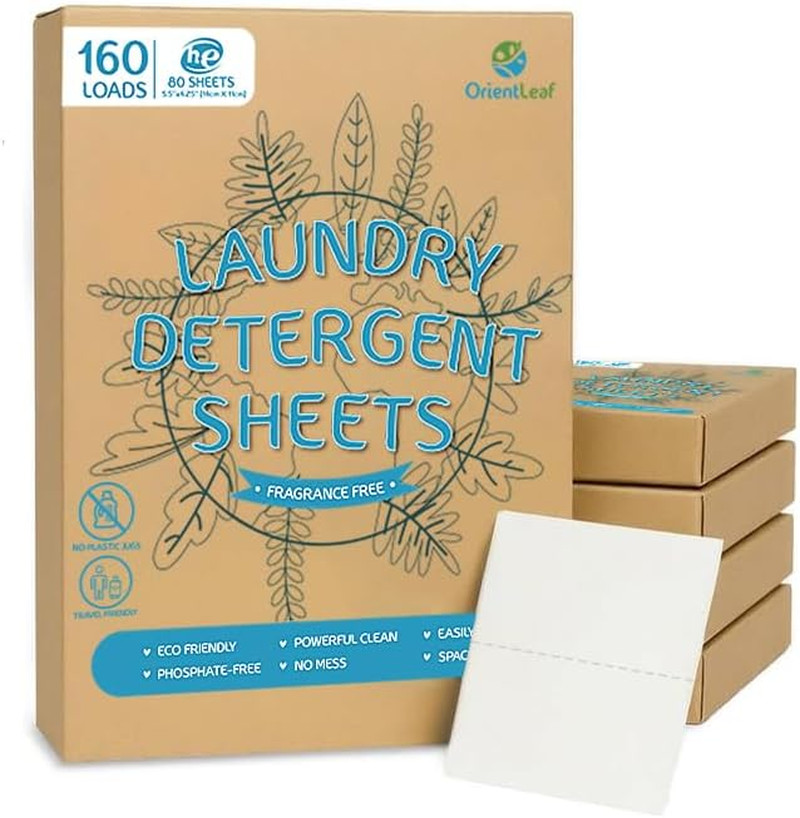 Laundry Detergent Sheets Fragrance Free, Eco-Friendly, Powerful Cleaning, up To gallery