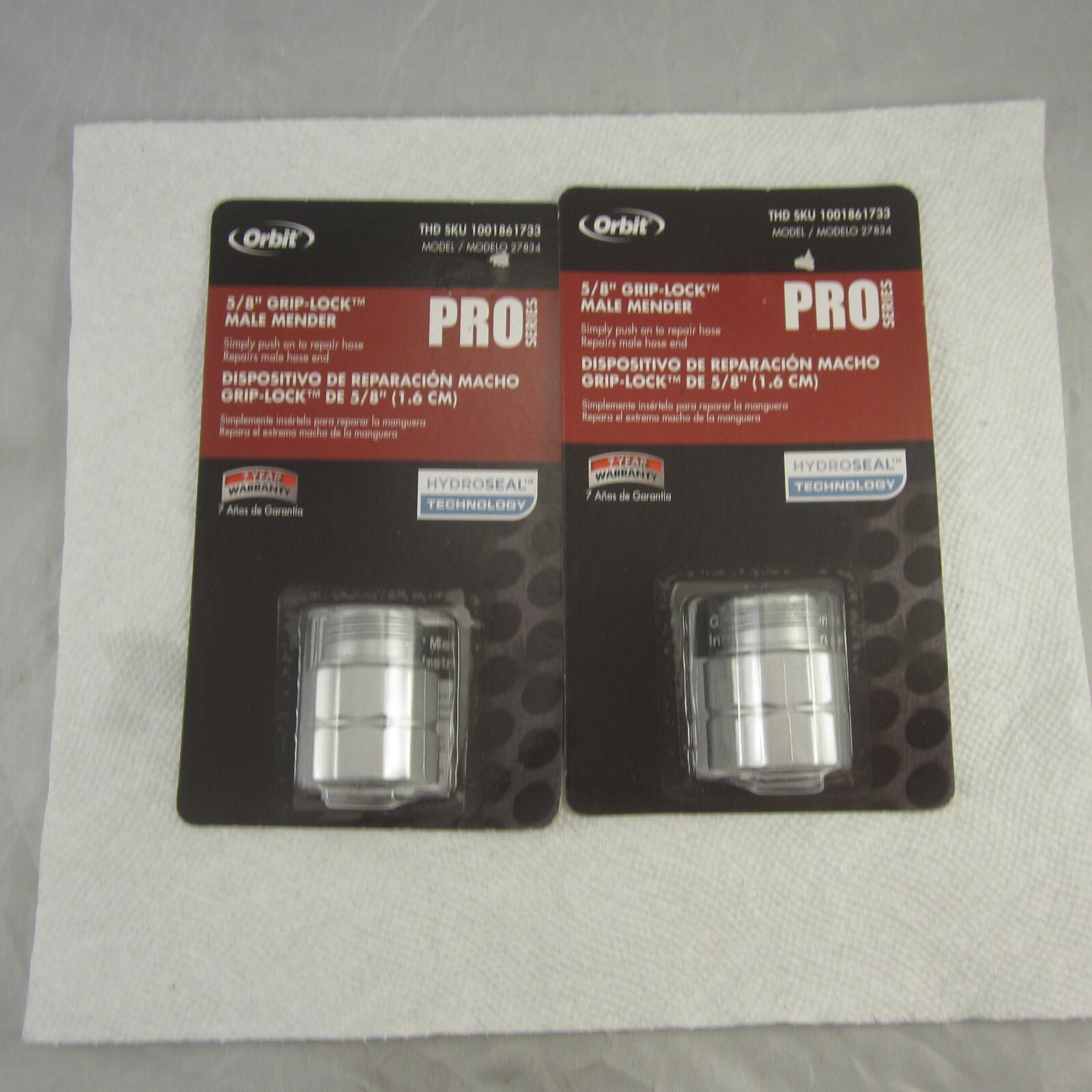 Orbit 5/8 Inch GRIP-LOCK Male Mender Pro Series 27834 Water Hose Pipe Repair 2. gallery