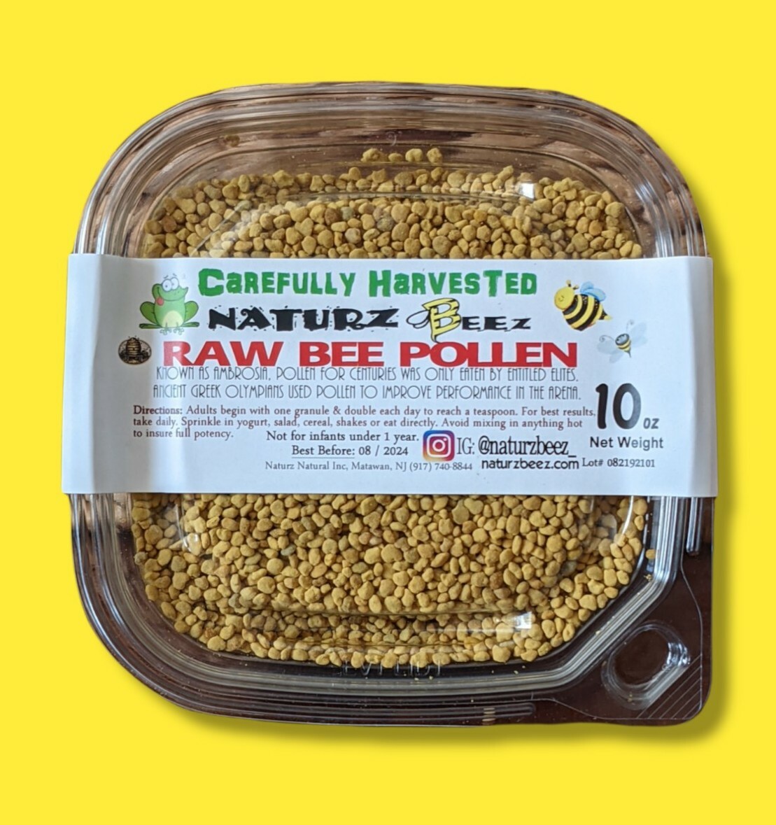 BEE POLLEN PURE RAW CAREFULLY HARVESTED 10oz / 284g Allergies, Energy Weight Mgt gallery