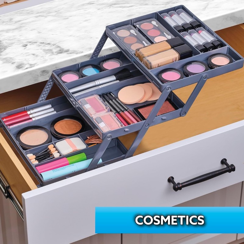 Smart Drawer Organizer Multi-Level Jewelry /Cosmetics Storage 9.5" x 7.5" x 2.75 gallery