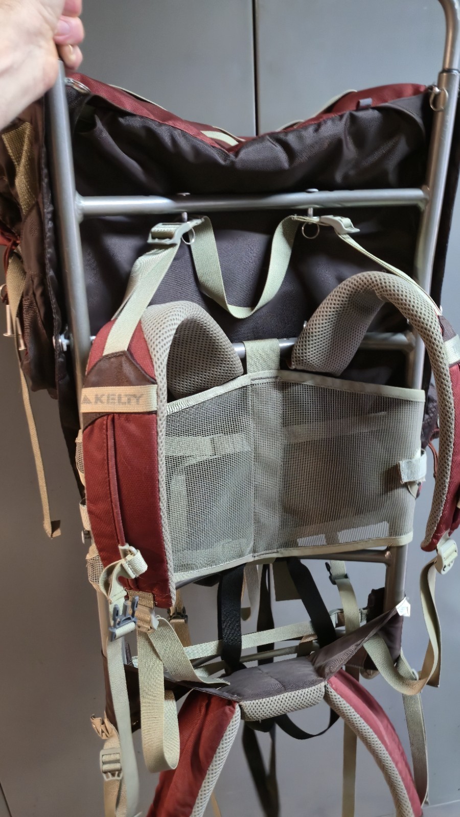 Kelty Trekker 65 Backpack Carrier Size Adjustable Red/Gray Size 3