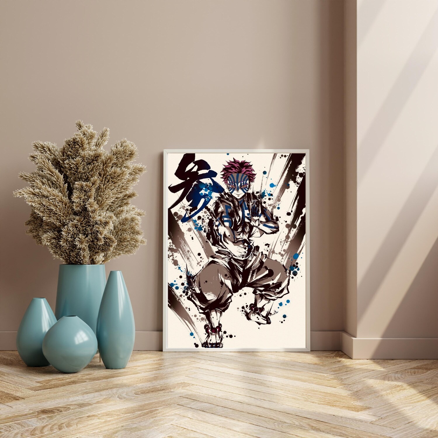 Akaza Infinity Castle Poster - Demon Slayer Anime Wall Art Print gallery