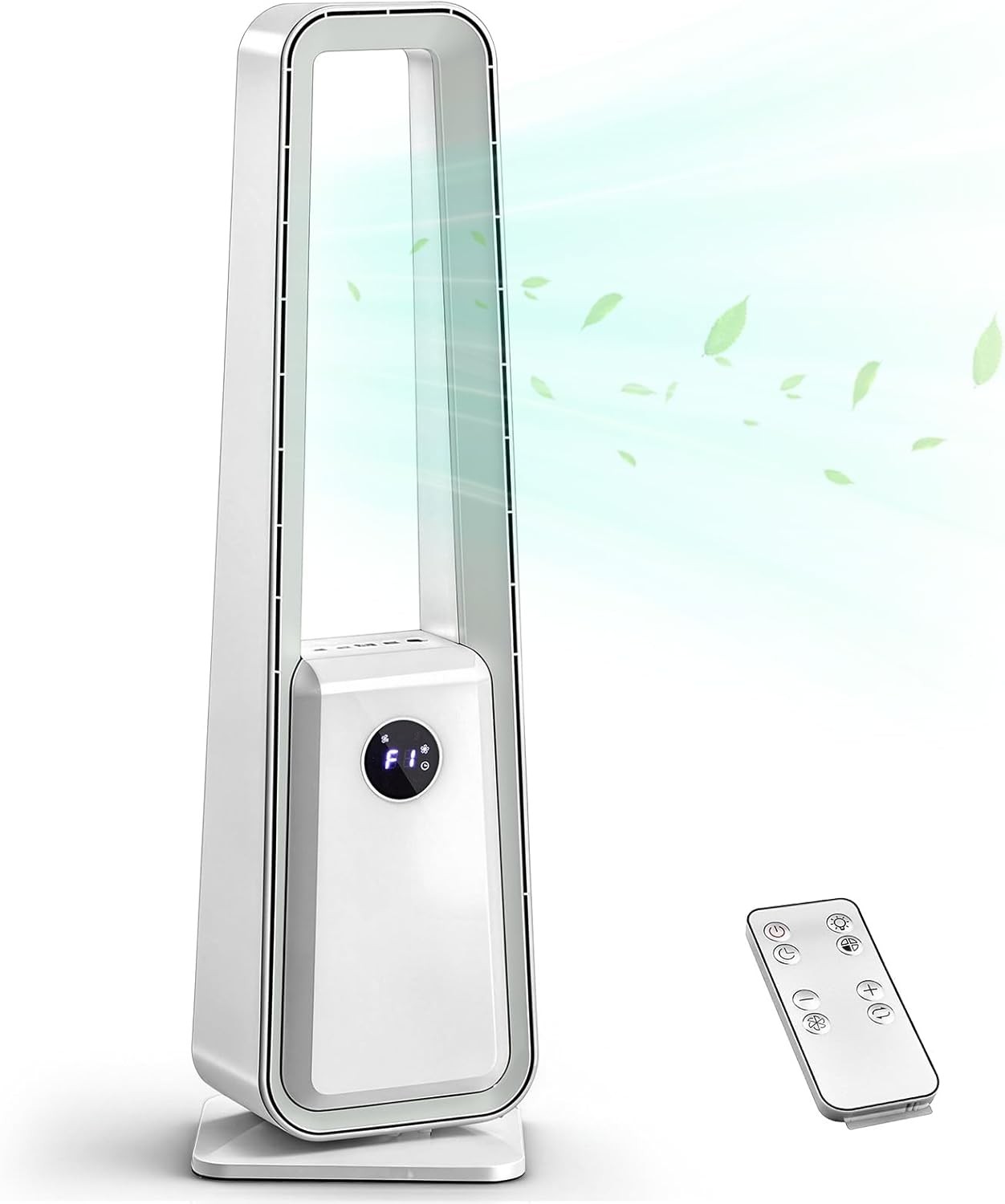 35 inch Bladeless Tower Fan, Portable Floor Fan w/Remote, 3 Speeds, 12H Timer gallery
