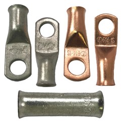Tinned & Copper Lug Ring Terminal Butt Connector Lot – 8 to 4/0 Gauge – USA Made