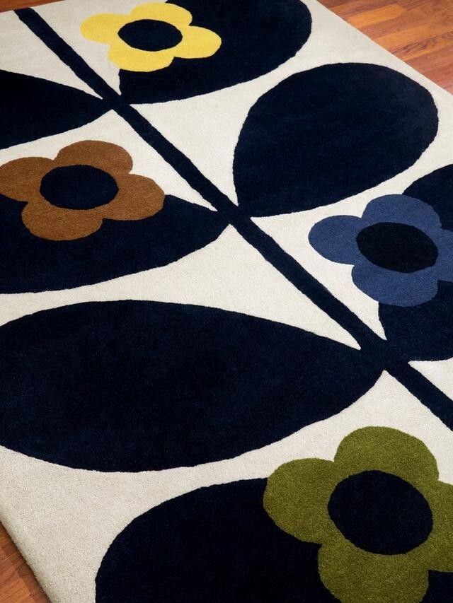 Retro Hand Tufted Nz Wool Area Rugs Modern Design Made In India Home Decor Gift gallery