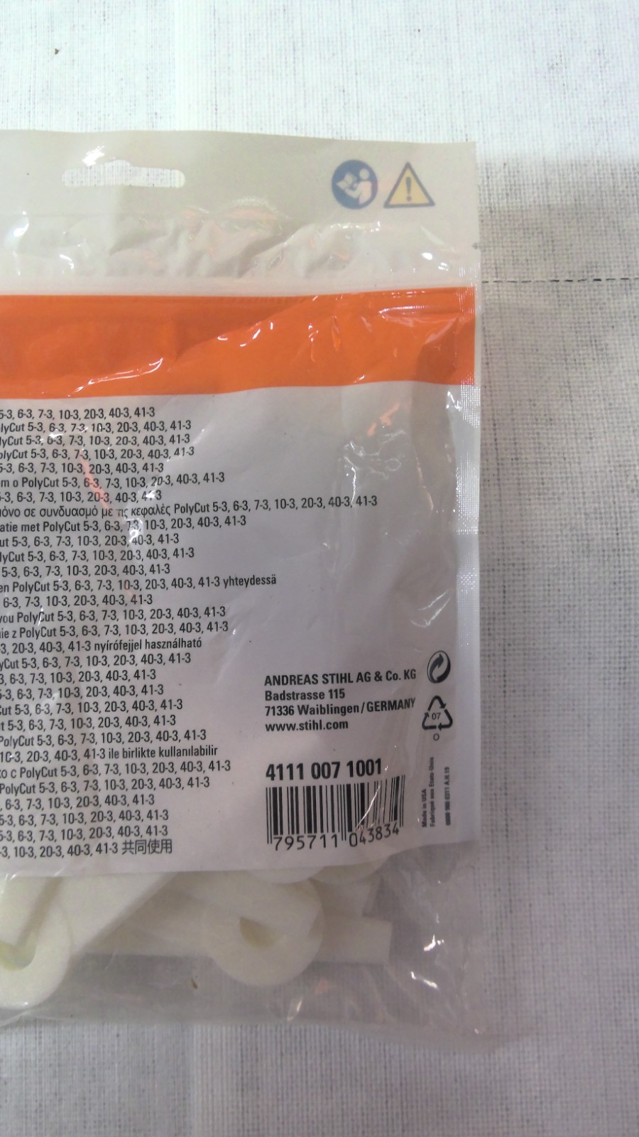 Stihl 12 Pack Thermo-Plastic Polycut Trimmer Blades 4111 007 1001 OEM gallery