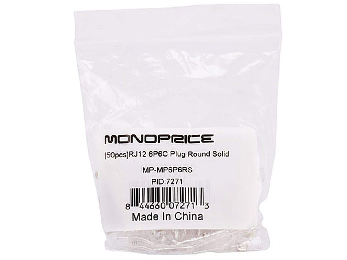 6P6C RJ12 Modular Plugs For Round Solid Stranded Network Cable Connectors gallery