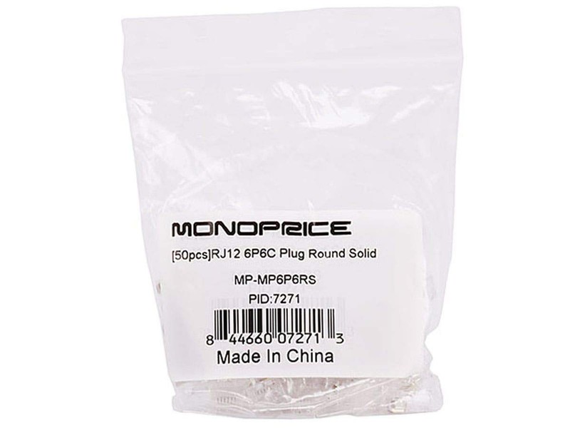 6P6C RJ12 Modular Plugs For Round Solid Stranded Network Cable Connectors gallery