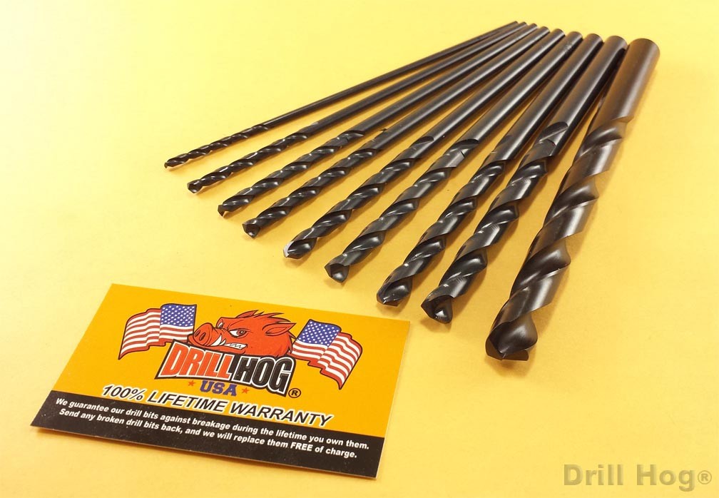 Aircraft Extension Drill Bit Set 6" Long MOLY-M7 Lifetime Warranty Drill Hog gallery