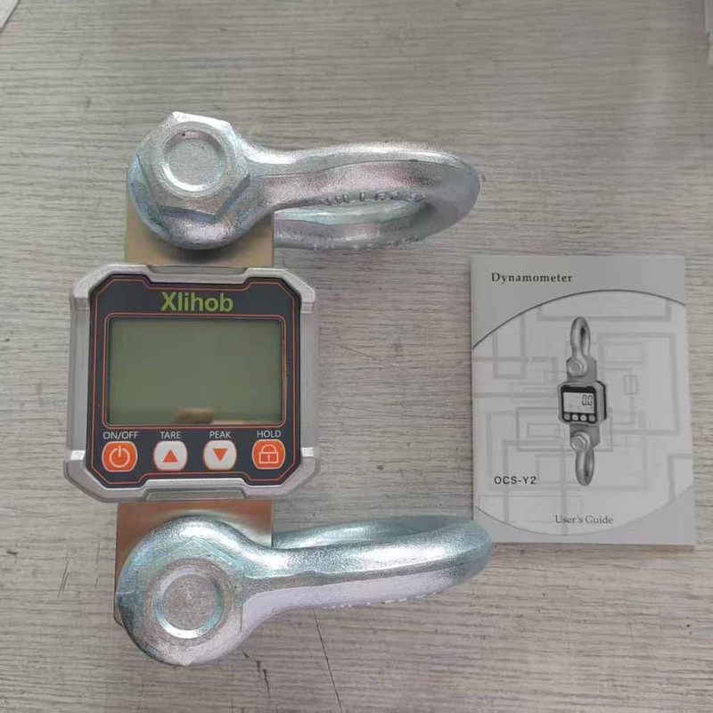 5T/11000Lbs Tension Dynamometer Digital Crane Scale for Measure Cable/Rope Tensi gallery