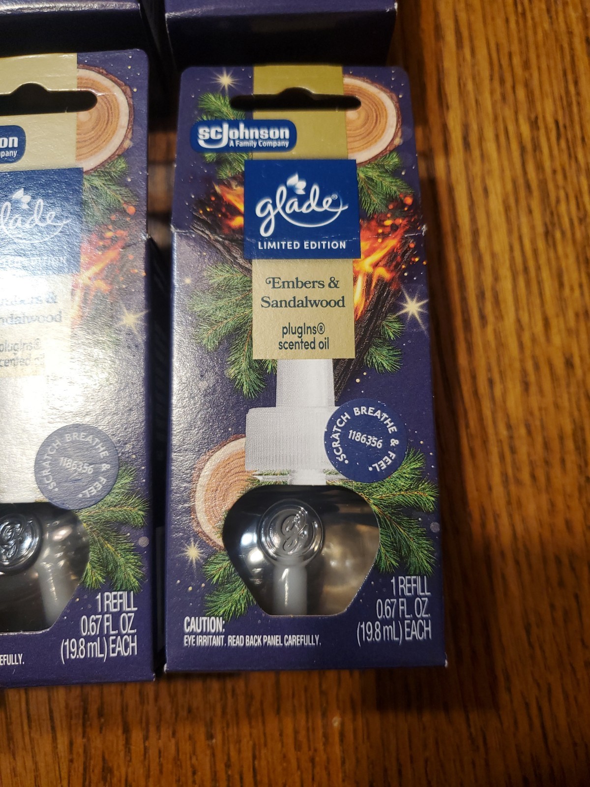 Glade Plugins Scented Oil Refills - Embers & Sandalwood Limited Edition Lot Of 9 gallery