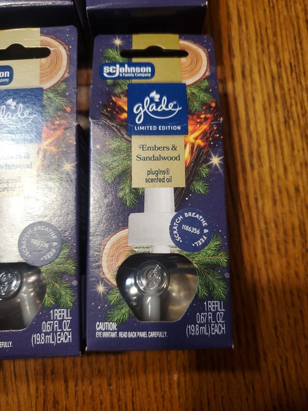 Glade Plugins Scented Oil Refills - Embers & Sandalwood Limited Edition Lot Of 9 gallery