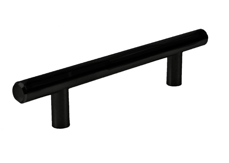Cabinet Pulls 3.78"cc Black Modern SOLID T-Bar Kitchen Bath Drawer Pulls gallery
