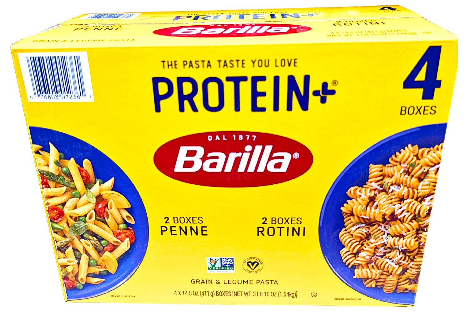 Barilla Protein+ Penne & Rotini 4 Packs x 14.5 Oz EXP 07/2027 gallery