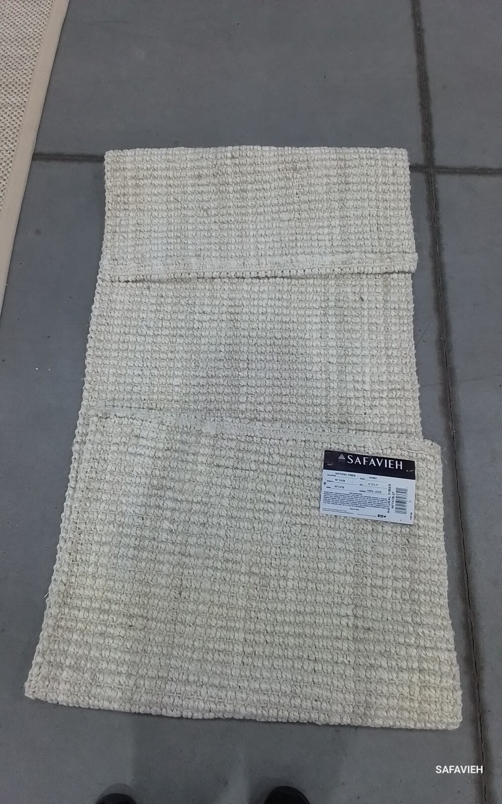 BLEACH / IVORY 2'-3" x 7'-0" Flaw in Rug, Reduced Price 1172774397 NF747B-27 gallery